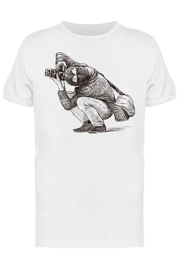 Photographer Behind Work T-Shirt Men -Image by Shutterstock, Male Medium