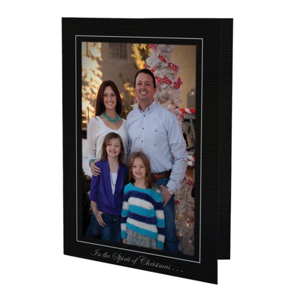 Photo Inset Idea Photographer's Edge, Photo Insert Card, Premium Black Linen, In the ...
