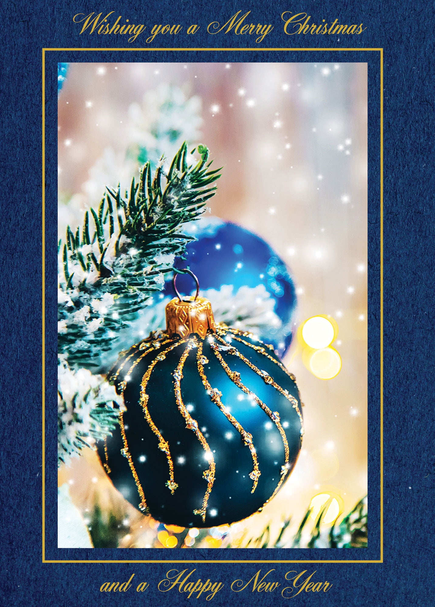 Photographer's Edge, Photo Insert Card, Premium Deep Blue, Wishing you a  Merry Christmas and a Happy New Year, Set of 10 for Vertical 4x6 Photos -  Walmart Business Supplies, image size:1432x2000