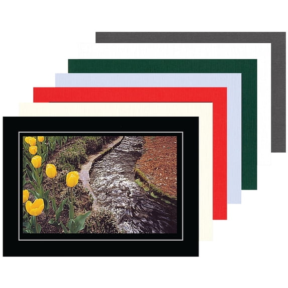 Forbes Photo Insert Photographer's Edge, Photo Insert Card Sample Pack, 8 Linen w/Single ...