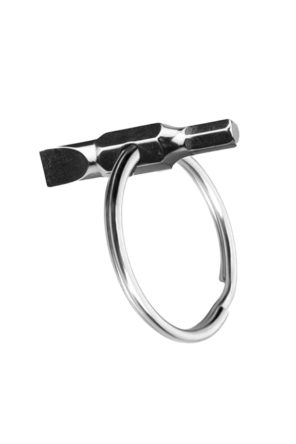 Photographer's Keychain Tool Double Head Wrench Metal Hex Key Slotted Screwdriver for Camera Gear Adjustment and Repair