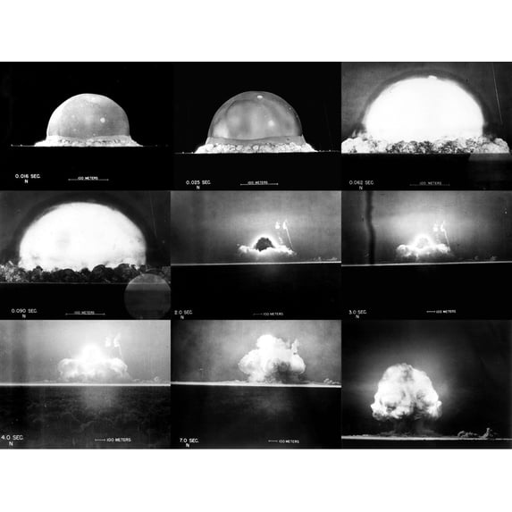 Photographic Sequence Of The Trinity Test History (36 x 24)