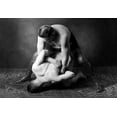 thumbnail image 1 of Photographic postcard from the Soviet Union showing the ideal male body shape through the poses of Russian wrestlers. Poster Print by unknown (18 x 24), 1 of 1