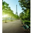 thumbnail image 1 of Photography Backdrop 5x7ft Paris Eiffel Tower Trees Road Scenery Scene Background Photo Studio Props, 1 of 3