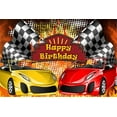 thumbnail image 1 of Photography Backdrop Champion Racing Car Background Party ration Banner Poster Studio Photo Props, 1 of 5