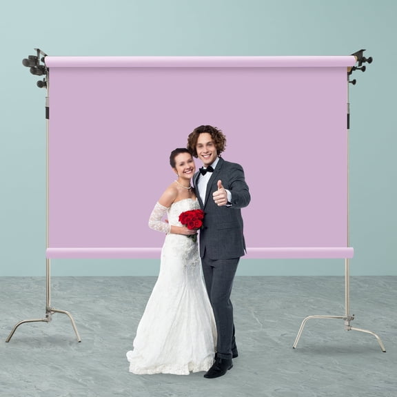 Photography Backdrop Roller System, 3 Roller Motorized Electric Background Support System with Remote, Motorized Background Shaft Lifting Device with Remote Control