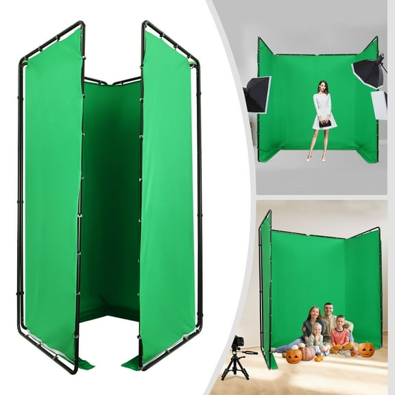 Photography Backdrop Stand+Green Cloth Kit for Photo Studio Background Decor
