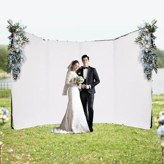 Photography Backdrop Stand+White Cloth Kit For Photo Studio Background Decor For Youtube Tutorials And Live Videos, Streaming Games
