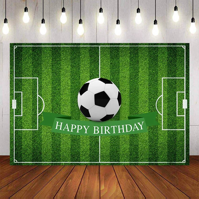 Photography Backdrops Sports Football Soccer Field Birthday Party