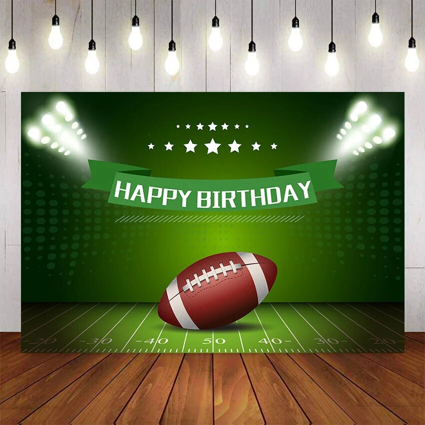 Photography Backdrops Sports Football Soccer Field Birthday Party