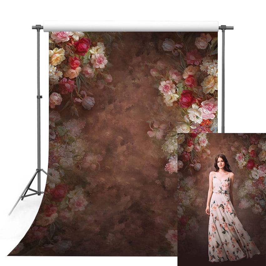 Photography Background Abstract Texture Floral Oil Style Painting Kids ...