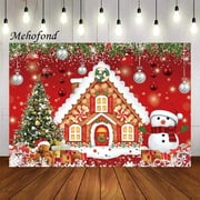 Photography Background Christmas Tree Gingerbread House Winter Merry Xmas Kid Portrait Decoration Backdrop Photo Studio