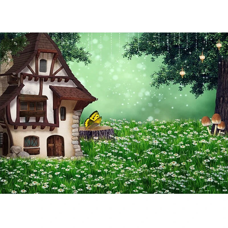 Photography Background Gothic House Fairy Tale Magic Forest Newborn 