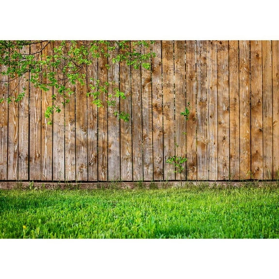 Photography Background Grassland Wooden Plank Wall Spring Custom Backdrop for Children Baby Easter Party Photobooth Fond Photo