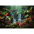 thumbnail image 1 of Photography Background Safari Rainforest Jungle Tropical Parrot Kid Birthday Party Portrait Decor Backdrop Photo Studio, 1 of 7