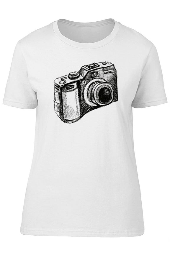 Photography Camera T-Shirt Women -Image by Shutterstock, Female Large