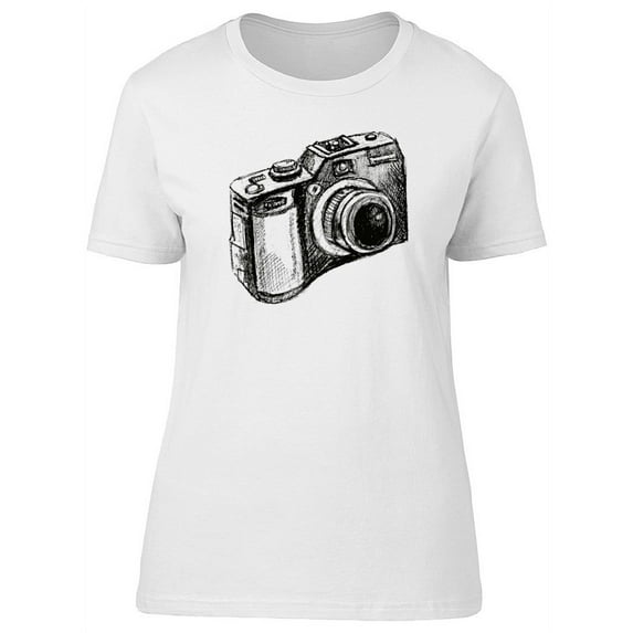 Photography Camera T-Shirt Women -Image by Shutterstock, Female Small