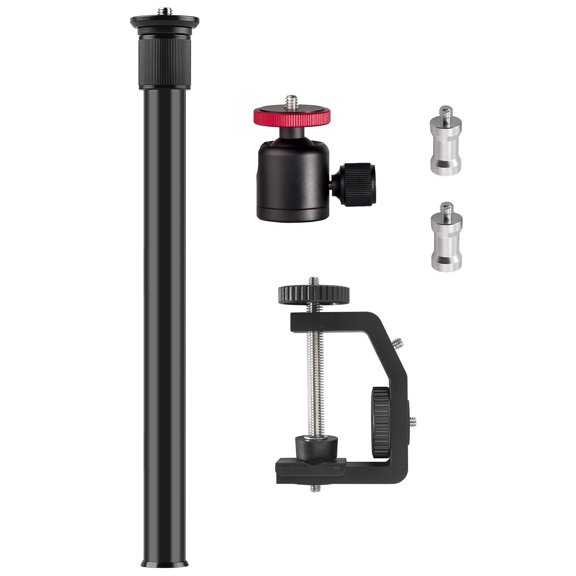 Photography Desktop Tripod Light Stand Desk Light Stick Mount Removable Ballhead With 1/4'' Screw For LED Video Light