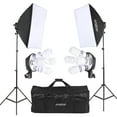 thumbnail image 1 of Photography Kit,Stand / 1 * 45w / * Stand / 4in1 Socket 8 * 45w 2 * Buzhi Studio Kit / 8 * Kit With Socket / 8 * Softbox / Bortt Socket 8pcs Product 1600w 2pcs Softbox Kit, 1 of 7