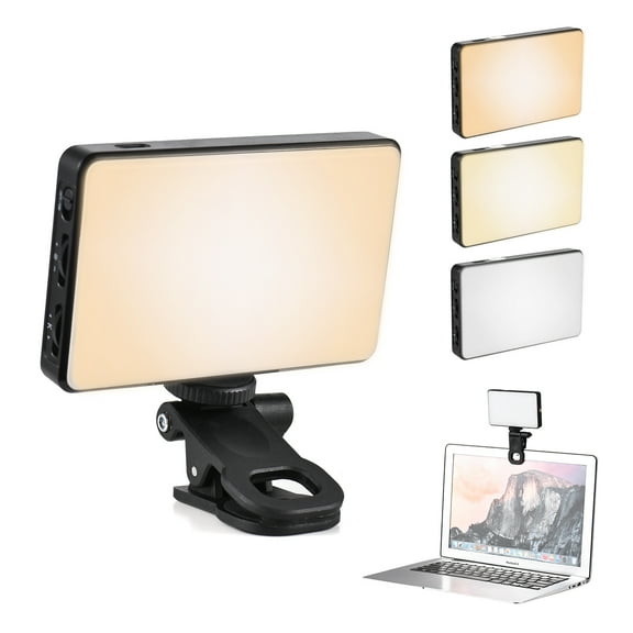 Photography Lamp,Built-in Battery Online Led Video Battery Online Live Pocket Clip-on Led Dimmable Built-in Battery Computer Tablet Mobile 2500k-9000k Dimmable Mobile Video Conference Lamp