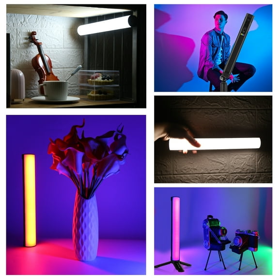 Photography Lamp,Stick Led Tube Built-in Battery Live 2500k-9000k Dimmable 21 Dimmable 21 Built-in Led Tube Wand Portable Stick Led Tube Wand 10w Fill 2500k-9000k Dimmable 21 Built-in Battery