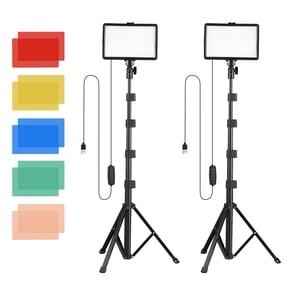 Photography Lamp,Video Product Led Video Fill With Stands Conference Live Video Filters Video Conference Temperature Fill With Stands Color Filters Color Filters Video 2 Usb Led Video Set 2