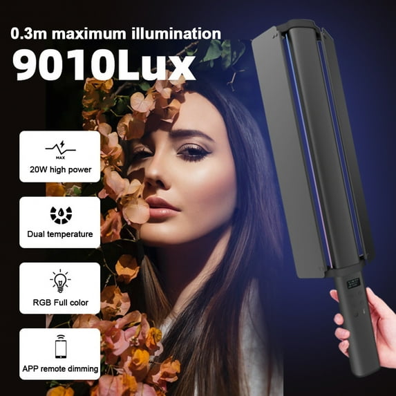 Photography Lamp,With Led Screen Led Screen Display 20w Handheld Lamp Color 2500k-9900k Dimmable Display Cri 95ra Stick Led With Led 21 Support With Lamp Portable Led Portable Led With Buzhi