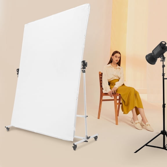 Photography Light Diffuser, Height Adjustable Photography Light Diffuser, Photography Light Diffuser with Support Stand& Casters