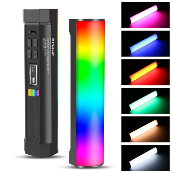Photography Light Stick, Czzoypi RGB Magnetic LED Tube Light Wand, 17cm Adjustable Color Temperature 6W Photography Lamp with 21 Effects