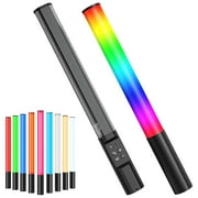 Photography Light Wand, Heysliy RGB Handheld LED Light Stick,Portable Studio Light Bar with 2600mAh Rechargeable, 1000 Lumens Adjustable Brightness 2500K-9900K, Dimmable 9 Colours