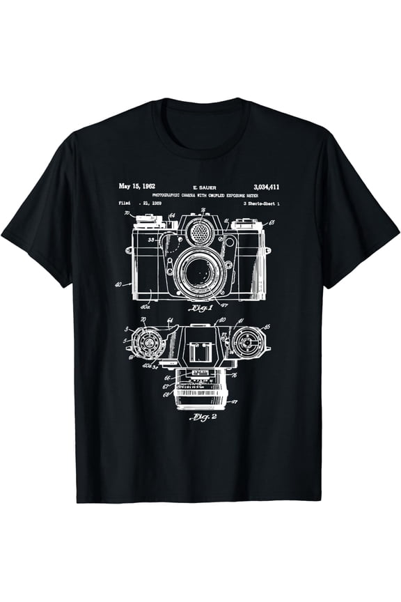 Photography Lover Gift T-Shirt Camera, Patent-Shirt Camera Vintage Patent Print mens t rint men，black，women，misfits，journey ，boys