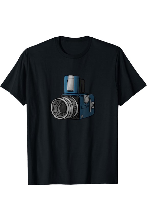 Photography Lover's Retro Vintage Camera - Photographer T-Shirt men and women can wear, black, white, gifts