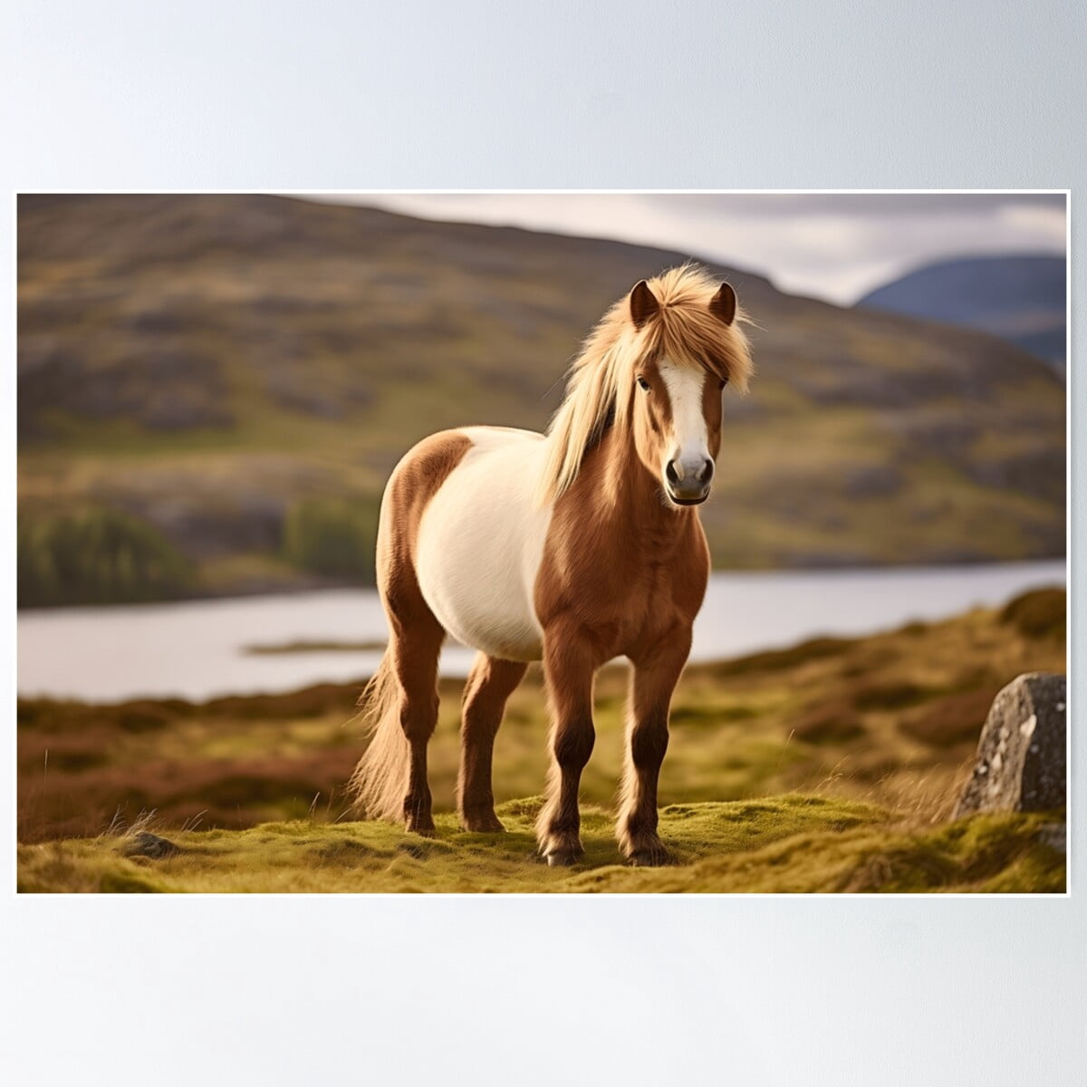 Curated visual reference: Icelandic Home Decor Living Room Reference: Photography Of A Beautiful Shetland Pony Horse In Icelandic Nature