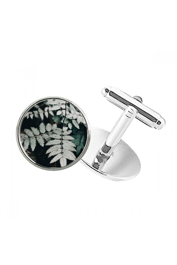 Photography Picture Nature Round Button Cuff Clip Stud Cufflinks