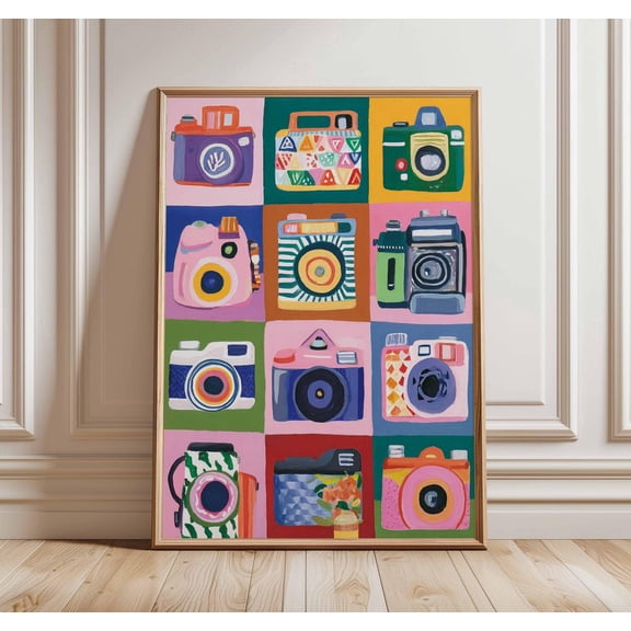 Photography Retro Camera Vintage Classic Film Photographer Artwork Wall Decor Unframed Paper Print