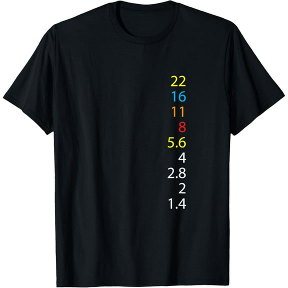 Photography Shirt F-Number Aperture Value Camera Gift T-Shirt