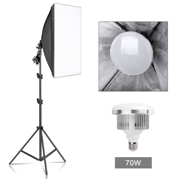 Photography Softbox Lighting Kits 50x70CM Professional Continuous Light System Soft Box For Photo Studio Equipment ,Easy to Use