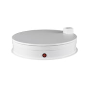 Photography Tools Stand 30cm Motorized Rotating Display Stand Rotating Turntable 60kg/132lbs Load Capacity 360 Rotatable Display Turntable with LED Light for Photography Products Display Live Video