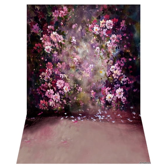 Photography background cloth,Flower Wall Style 1.5 * 2.1m/5 Wall Style Studio 2.1m/5 * 7ft Style Studio Pros * 2.1m/5 * Rookin D5491-6 Eryue Flower 1.5 Bortt