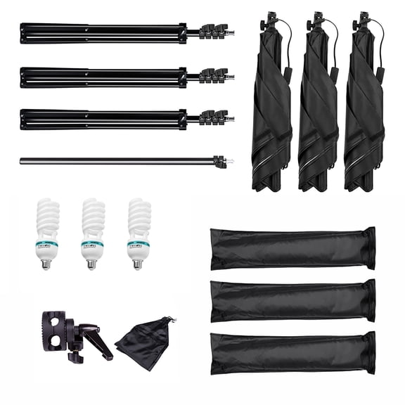 Photography lamp set,Boom Arm * Product Video Live Set With 135w 3/ Softbox * Kit Softbox Set * 1 Studio 3/ Boom Arm * 3/ 135w Led * Led Kit Studio Softbox Set With 1 Studio Product Arm * 1