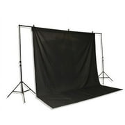 Photograpy Photo Studio Video Background Backdrop 10 x 12 Ft Black Muslin Backdrop