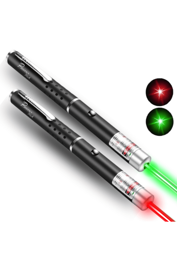 2 Pack Laser Pointer Pen Visible Light Beam High-Power Long-Range Cat Laser Pointer