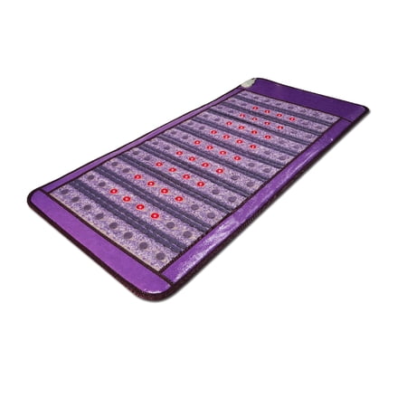 Photon PEMF Amethyst Tourmaline Bian-stone Heating Massage Mattress Negative Ion Far Infrared Therapy Medical Magnetic Mat