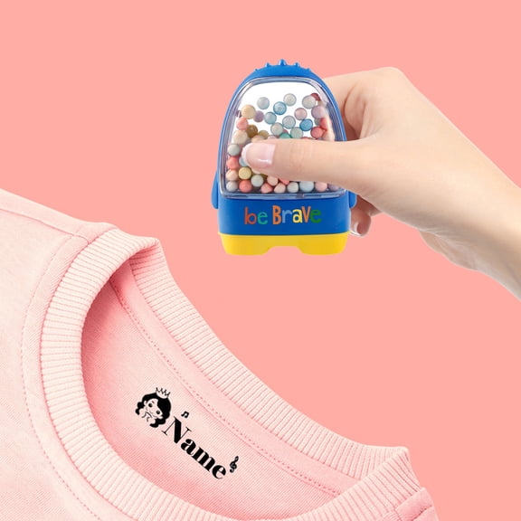 Photosensitive Custom Cartoon Pattern Fabric Garment Name Stamper Textile Marking Stamp For Clothing Cloth Label Craft