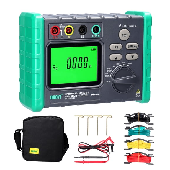 Photovoltaic High Accurancy Digital Display Grounding Resistant Tester Multi Gear Ground Resistant Tester Voltage Meter Megohmmeter Voltmeter Photovoltaic Voltage Measurement