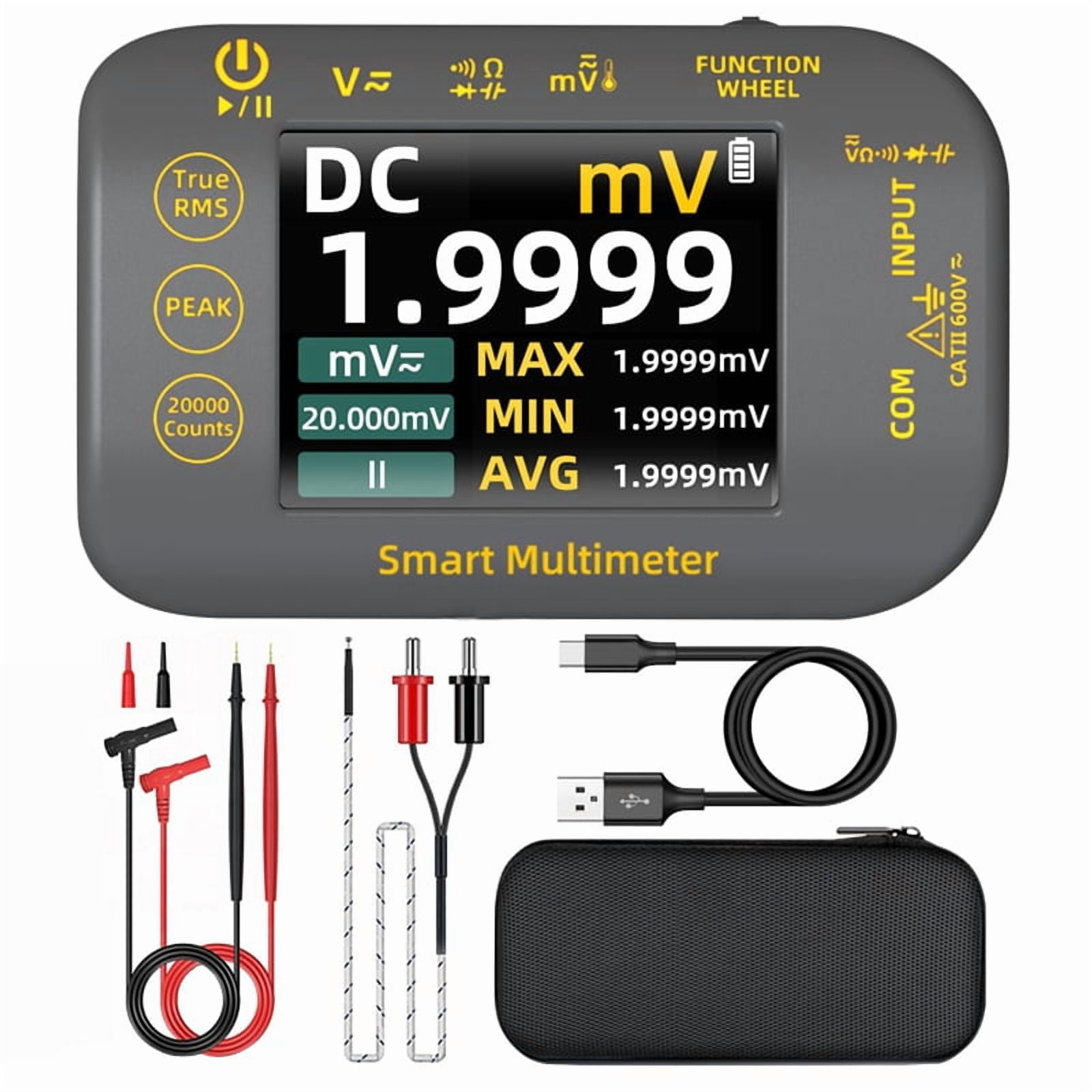 Photovoltaic Multimeter 20000 Word Rechargeable Digital Multimeter 2.8 Inch Color Screen Electrical Tester MV Voltmete