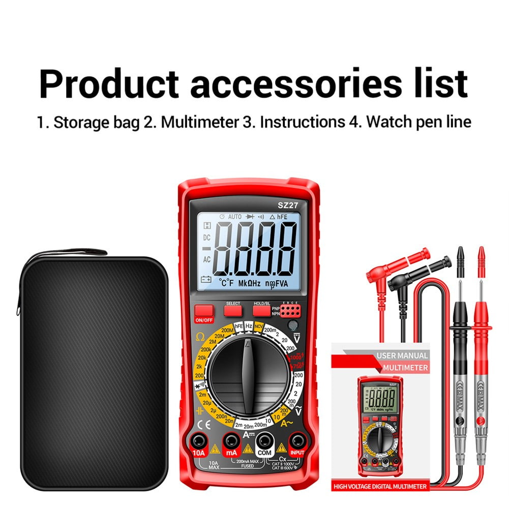 Photovoltaic multimeter multifunctional auto repair digital counting ...