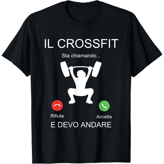 Phrase Funny Gift for Men Women Crossfit Is Calling T-ShirtMen and women can wear, black T-shirts, gifts. Age: M,L，XL 2XL, 3XL, 953XL