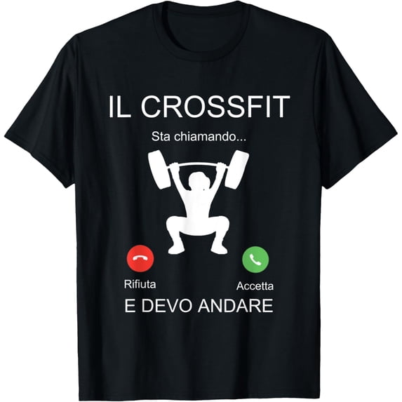 Phrase Funny Gift for Men Women Crossfit Is Calling T-ShirtMen and women can wear, black T-shirts, gifts. Age: M,L,XL 2XL, 3XL, 953XL