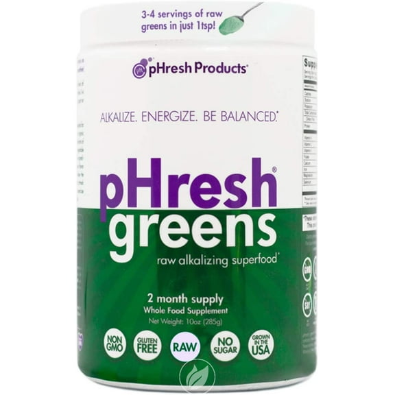 PHRESH PRODUCTS, GREENS,2 MONTH SUPPLY 10 OZ